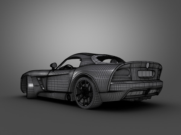 3d model dodge car - Dodge Viper SRT10 by Swan3DStudios